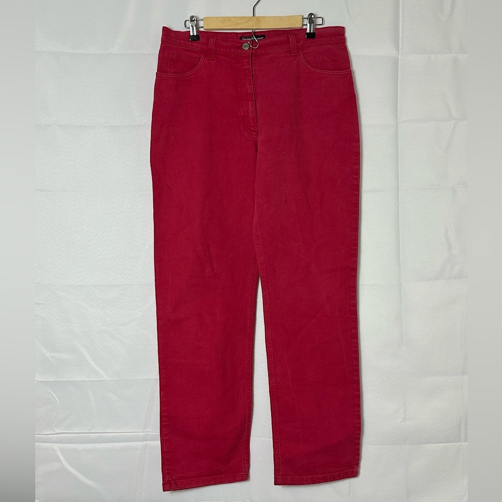 Salvatore Ferragamo Straight Jeans Pink Size 14